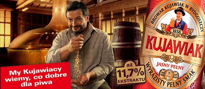 zdjęcie reklamowe piwa Kujawiak Ziarno